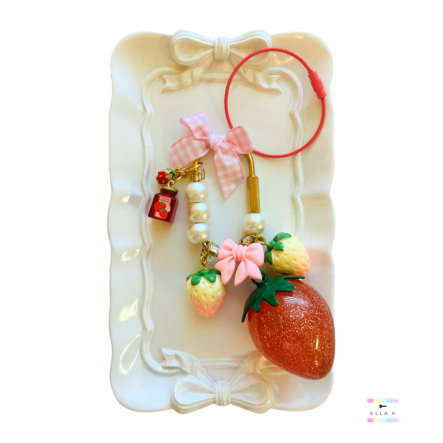 Strawberry Preserves Bag Charm