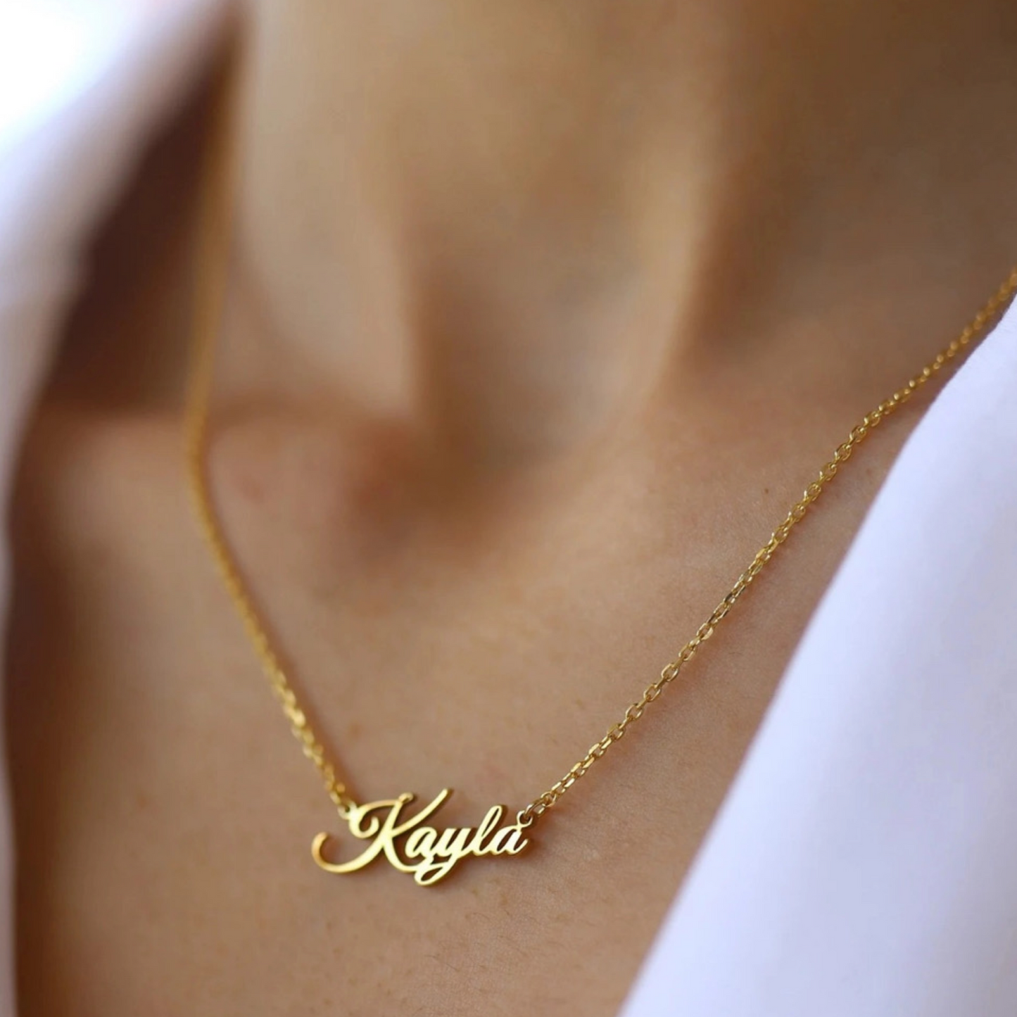 The Original Solid Gold Name Necklace