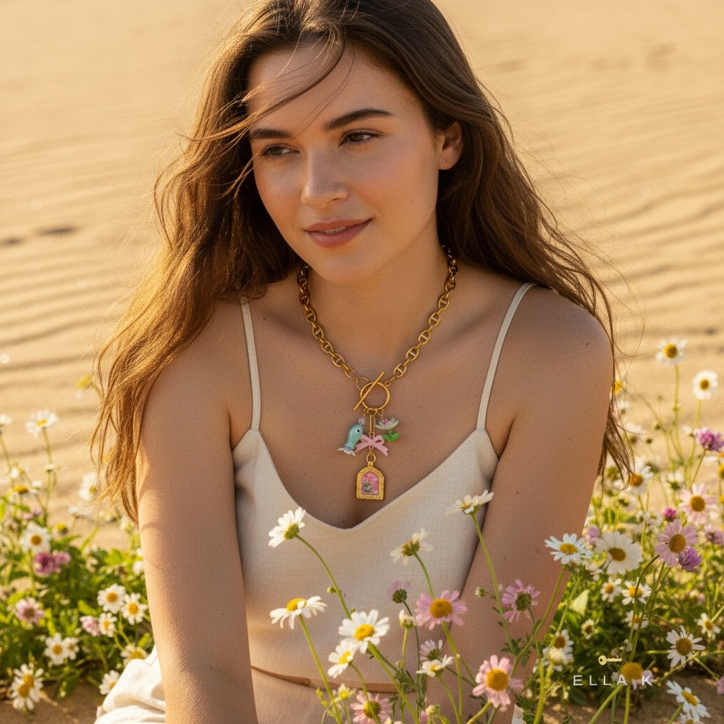 Harbor Pearl Charm Necklace