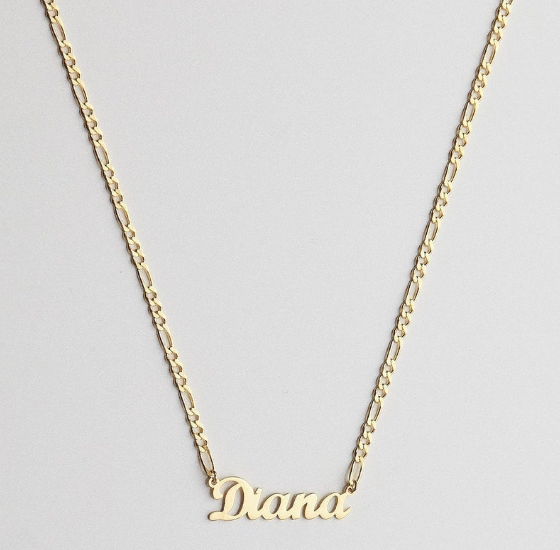 Figaro Chain Name Necklace