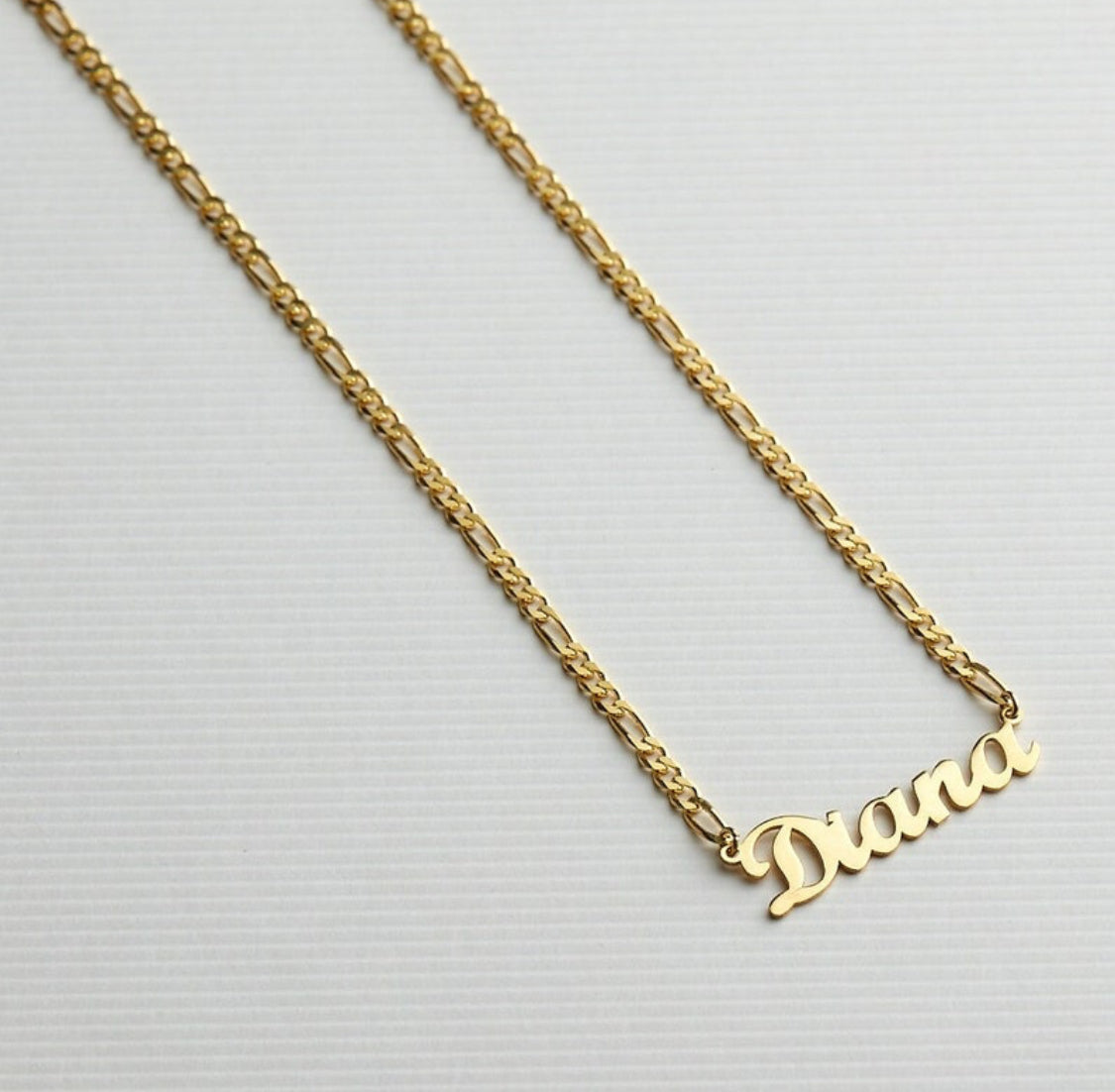 Figaro Chain Name Necklace