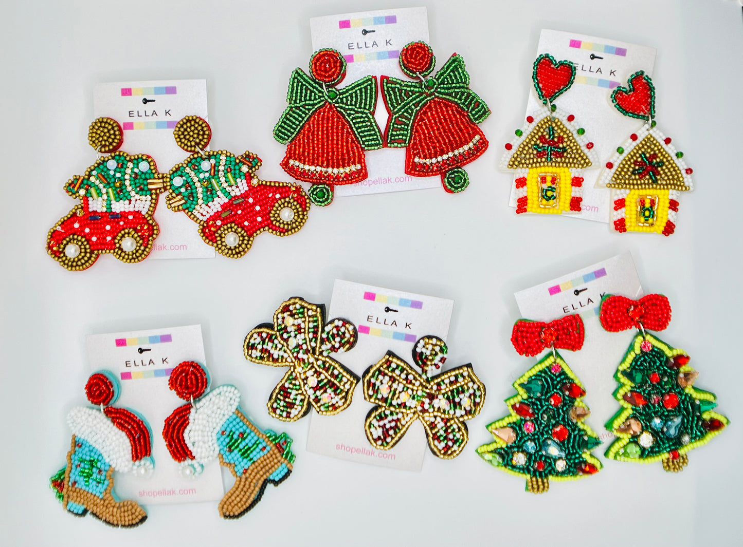 Gingerbread House Christmas Earrings