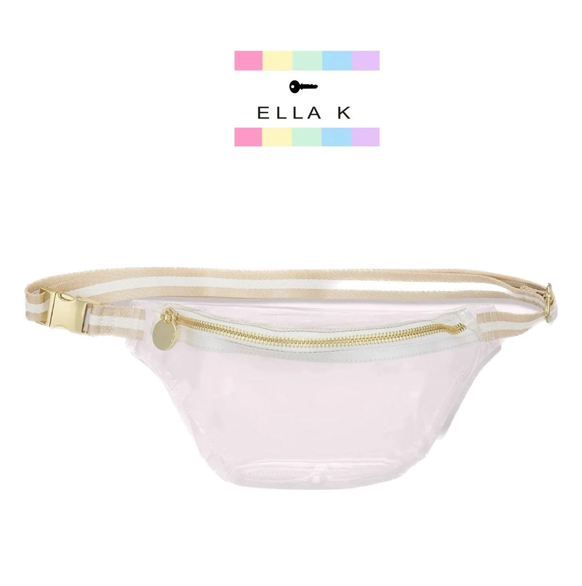 Ella K Custom Classic Clear Fanny Pack